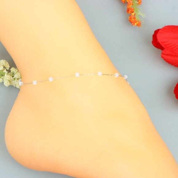 "Handmade Anklet – A Stylish Choice for Women, Thoughtful Gift Idea, EVCH1433 - Picture 1 of 10